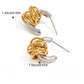 Angelina Two Tone Hoop Earrings XMTX Collections