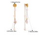 Under the Sea themed earrings with gold chain and pearls