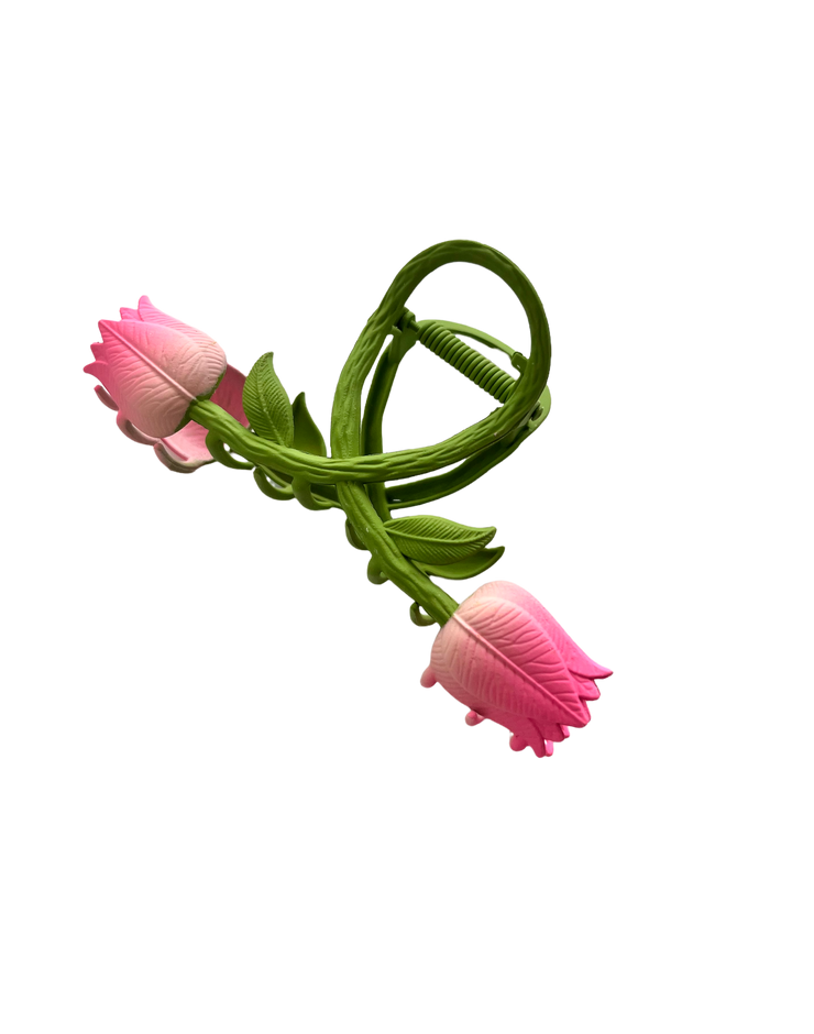 2 Tulips 🌷🌷Metal Hair Claw Clip