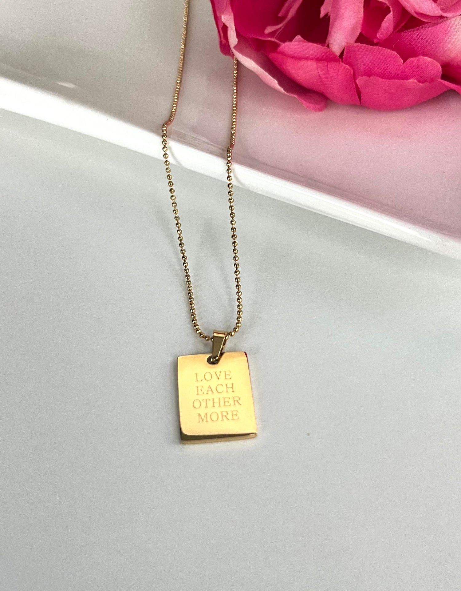 Love Each Other More Affirmation ❤️ Necklace XMTX Collections